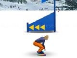 Jeu snowbord slalom